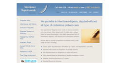 Desktop Screenshot of inheritancedisputes.co.uk